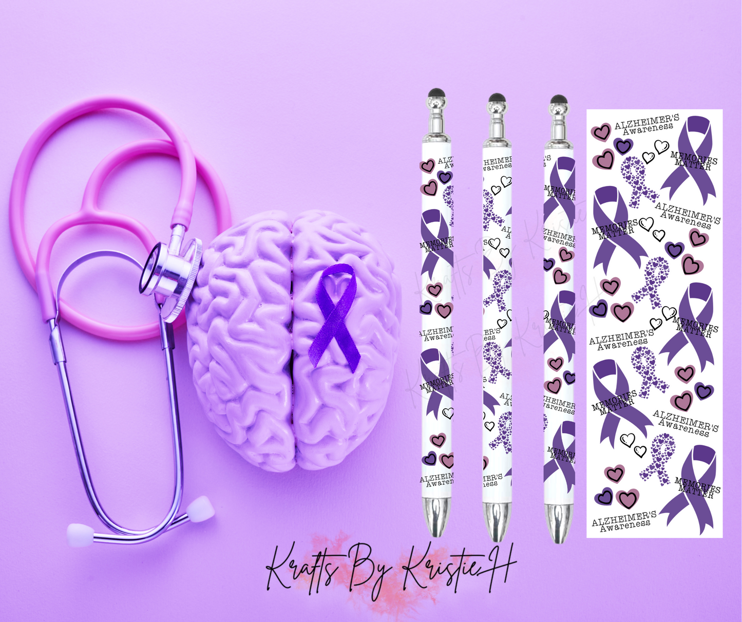 Alzheimer's Awareness Custom Pen