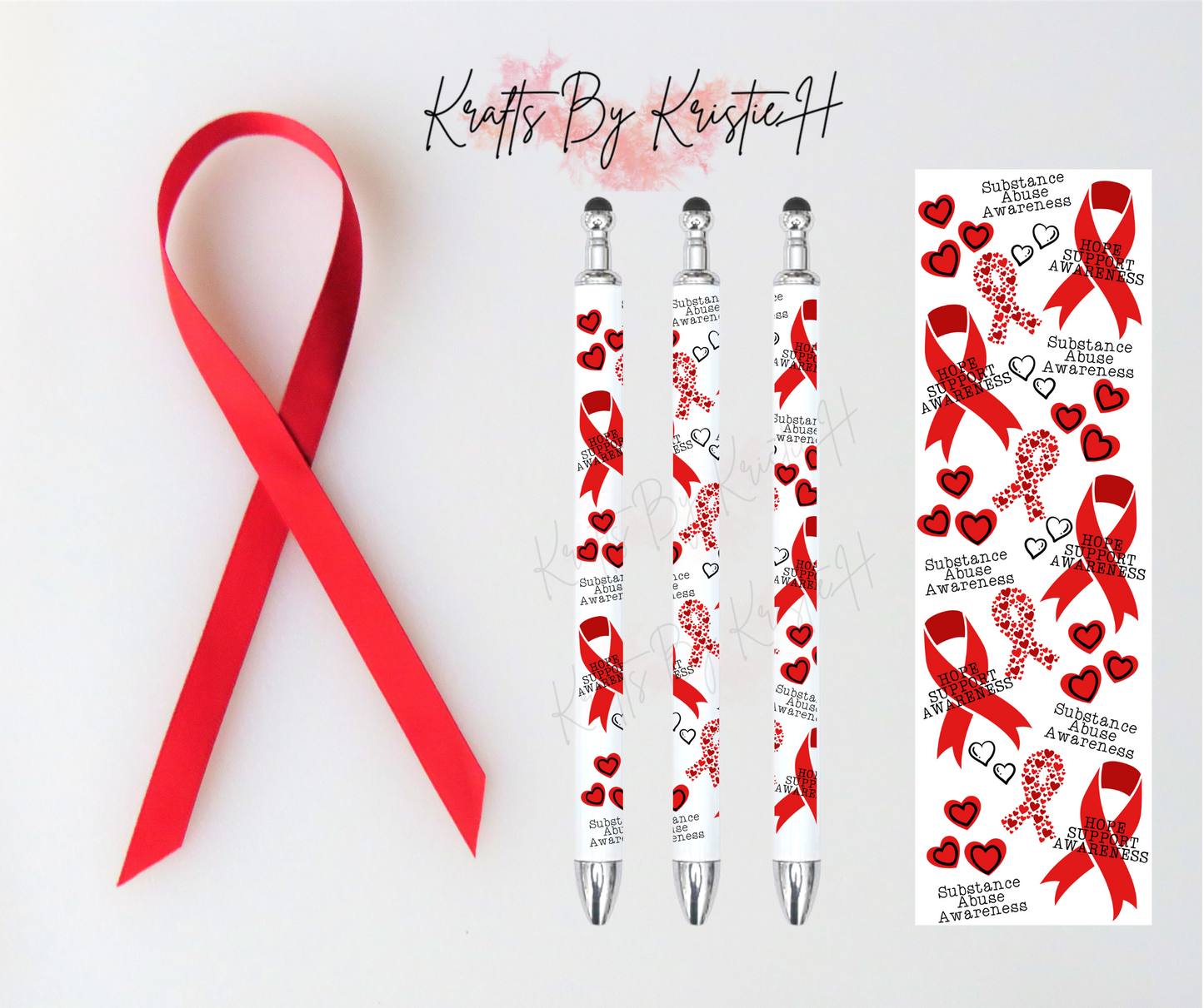 Substance Abuse awareness custom pen