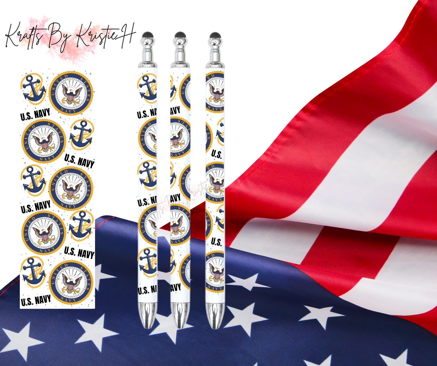 Navy custom pen