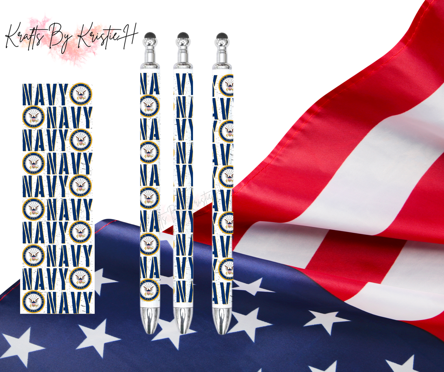 Navy custom pen