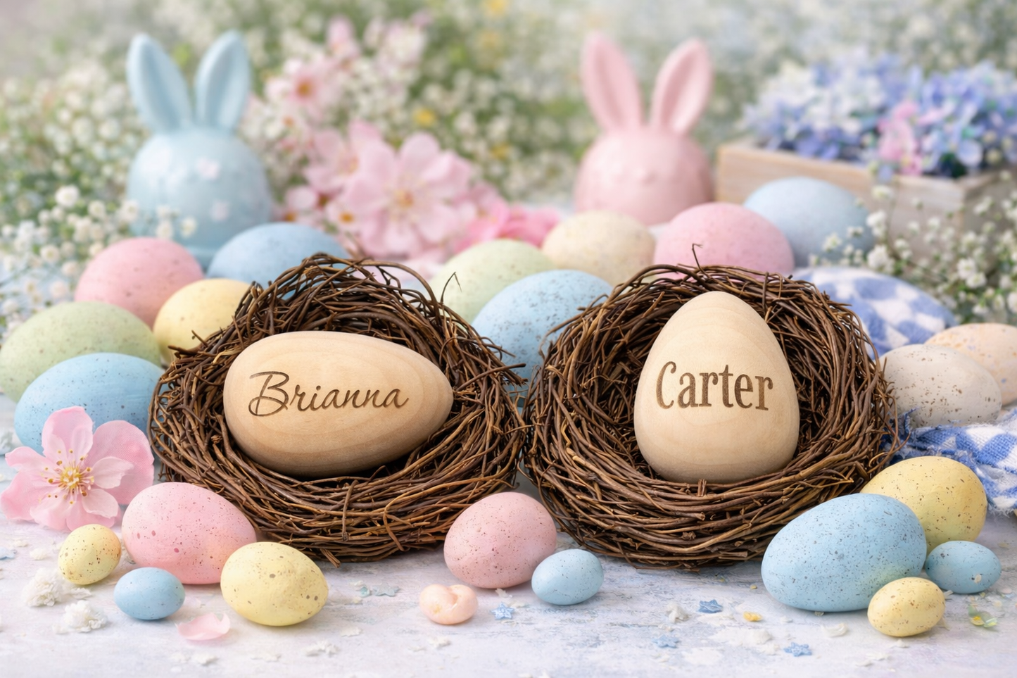 Personalized Wooden Easter Egg