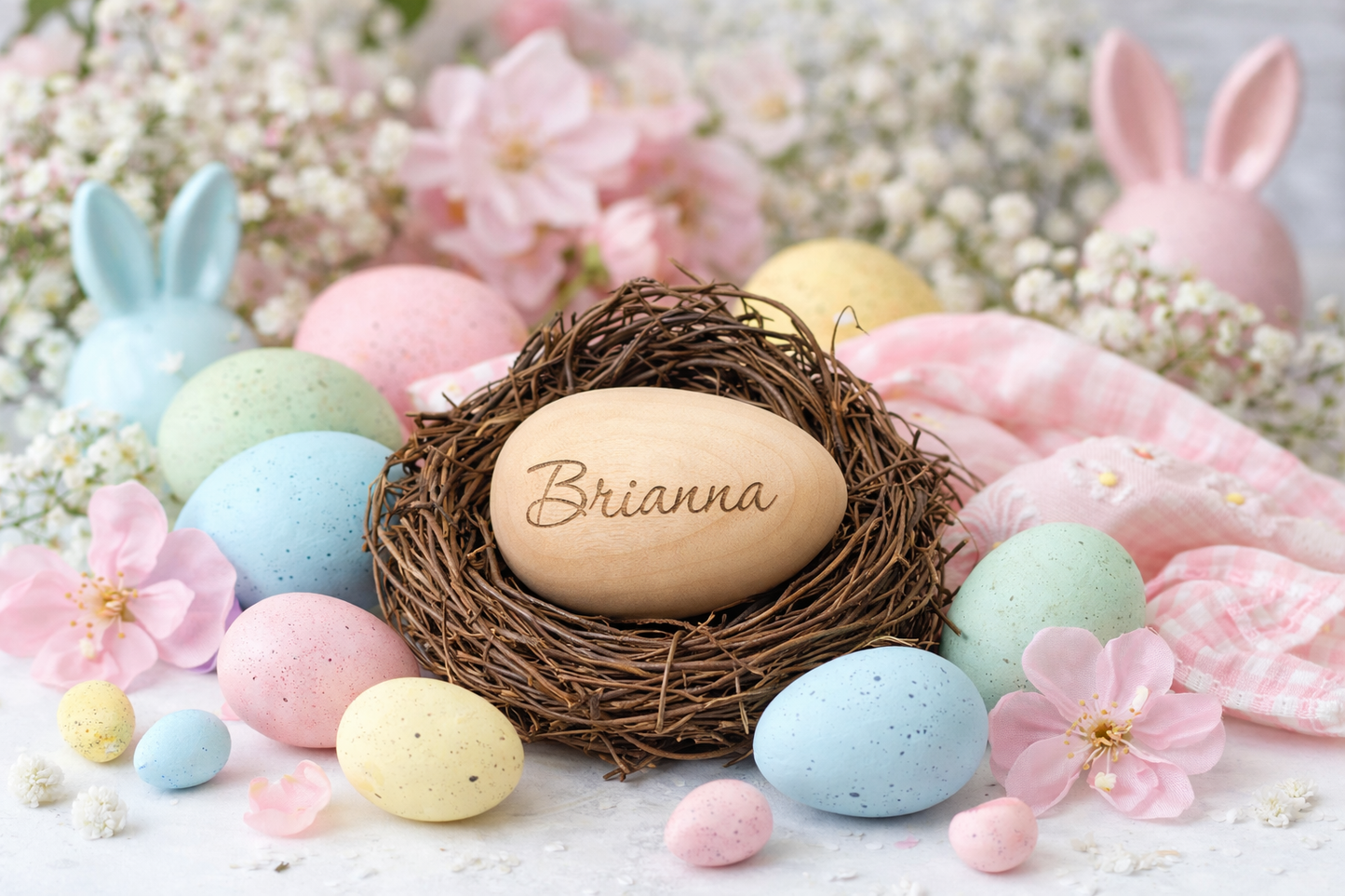 Personalized Wooden Easter Egg