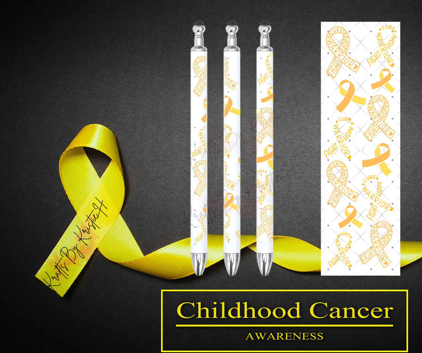 Childhood Cancer Awareness Custom Pen